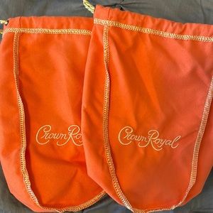 100 peach Crown Royal Bags